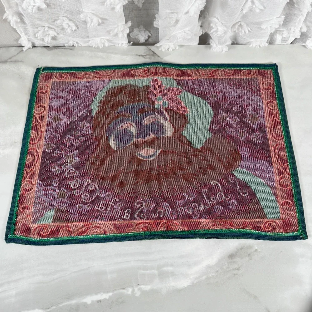 Set of 4 Christmas Tapestry Placemats I Believe in Santa Clause Holiday St. Nick